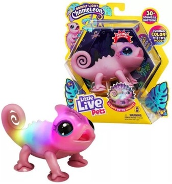 Interaktywny Kameleon NOVA Litte Live Pets świeci