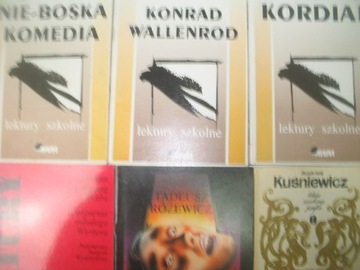 Nie-boska komedia Krasiński KONRAD WALLENROD KORDIAN Goethe CIERPIENIA