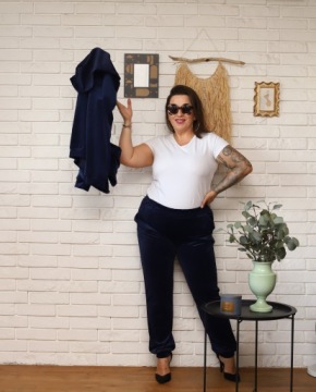 ЖЕНСКИЙ ВЕЛЮРОВЫЙ СПОРТИВНЫЙ КОМПЛЕКТ СВИТШОТ С КАПЮШОНОМ, РАЗМЕР ПЛЮС 4XL