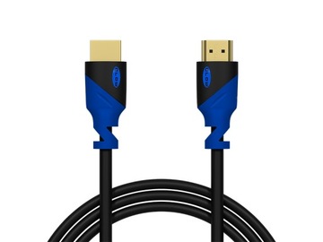 Przyłącze HDMI-HDMI BLUE proste 3m 4K