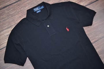 POLO RALPH LAUREN CUSTOM FIT KOSZULKA POLO BLACK MEN IDEAŁ L/XL