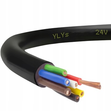 Przewód samochodowy, do przyczep YLY-S 6x0,6+1x1,0mm2 Elektrokabel 1m