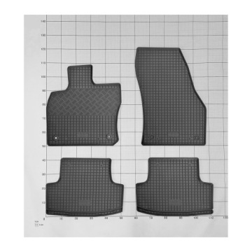 Резиновые коврики для VW T-Roc 2017 года, идеально подходят - нескользящие.