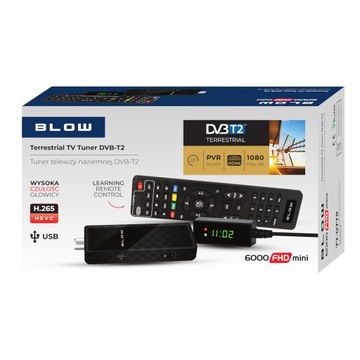 ДЕКОДЕР ТВ-ТЮНЕР DVB-T2 HEVC H.265 FULL HD МИНИ-ПАЛКА ПУЛЬТ ДИСТАНЦИОННОГО УПРАВЛЕНИЯ HDMI USB