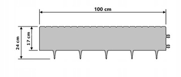 СЕРЫЙ ЭКО ЧАЛИСАД, ВЫСОКИЙ КРОМОК, БОРДЮРЬ
