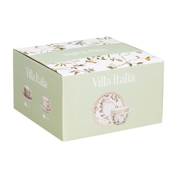 Filiżanka ze spodkiem 240 ml NORIKO WHITE VILLA ITALIA