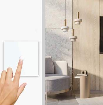 3 сенсорных светодиодных выключателя света fi60, одинарный белый APPIO