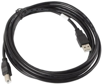 Kabel USB Lanberg USBA USBB 3 m Czarny (CAUSBA10CC0030BK)