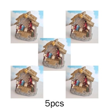 5x Święta rodzina figurki do szopki dzieciątko