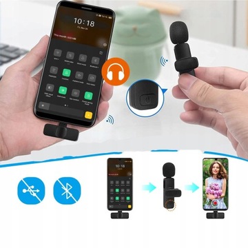 БЕСПРОВОДНОЙ x2 ПРИВЯЗНОЙ МИКРОФОН ДЛЯ IPHONE 6H