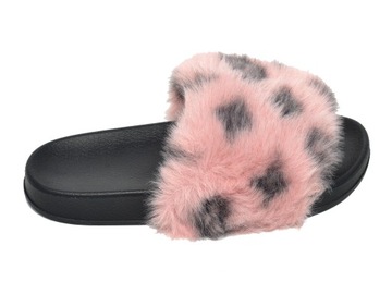 ШЛЕПАНКИ ЖЕНСКИЕ МЕХОВЫЕ, РОЗОВЫЕ, a la LOUIS