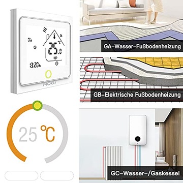Термостат zigbee TUYA, электрическое отопление, 7 шт.