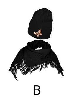 CZAPKA i CHUSTA KOMPLET WIOSNA/JESIEŃ *kol* 4-8 L