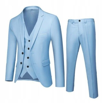 MĘSKI GARNITUR ELEGANCKI slim fit Komplet S-6XL