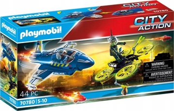 Policyjny odrzutowiec z dronem Playmobil 70780