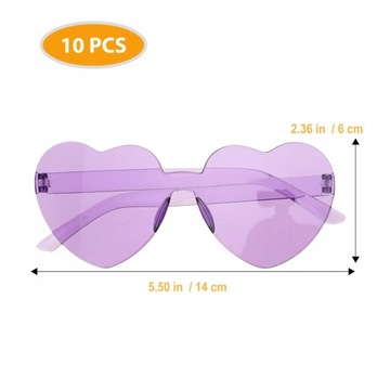 Vintage okulary przeciwsłoneczne Heart Party