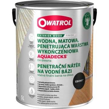 Aquadecks saturator drewna olej Ebony 5l