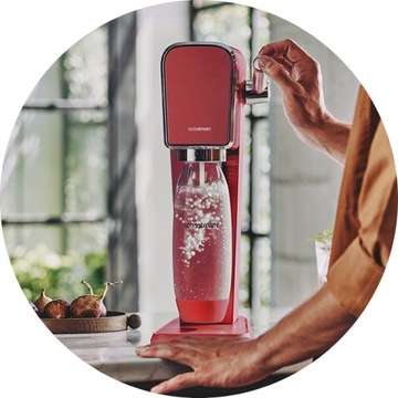 Сатуратор Soda Stream Art красный 1 бутылка