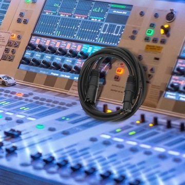 3-PINOWY KABEL SYGNAŁOWY DMX XLR MĘSKI NA ŻEŃSKI