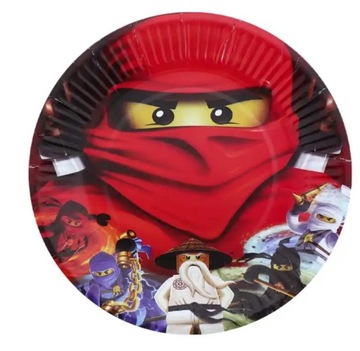 Talerzyki Jednorazowe Ninjago 10 szt. Happy Birthday