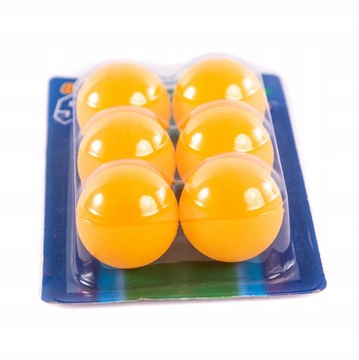 ШАРИКИ ДЛЯ ПИНГ-ПОНГА, ОРАНЖЕВЫЕ ШАРИКИ, 6 ШТ.