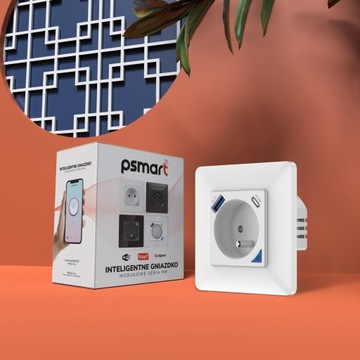 PSMART USB-измерительная розетка белая RM WiFi TUYA