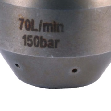 Dysze do czyszczenia kanalizacji ze stali nierdzewnej Dysze do rur płuczkowych do 70 l 50 mm x 65 mm