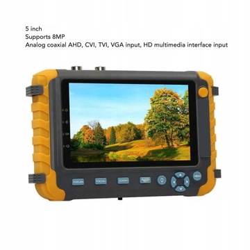 IPS 5-ДЮЙМОВЫЙ ТЕСТЕР CCTV ДЛЯ HD 8-МП VGA-КАМЕР