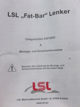 Руль LSL RIZOMA Fat Bar