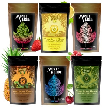 Zestaw Yerba Verde Mate Green OWOCOWE 3kg różne