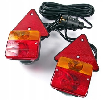 Набор огней для прицепа задних ламп 12 В 7pin для магнита +треугольник отражает