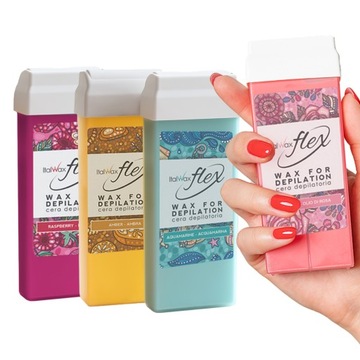 3+1 Gratis WOSK W ROLCE FLEX ItalWax Depilacja