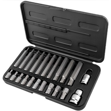 НАБОР ВНУТРЕННИХ КЛЮЧЕЙ-ШЕСТИГРАННИКОВ, БИТ, 10 мм, 22 ЭЛЕМЕНТА. H4-H14 S2 РИХМАНН