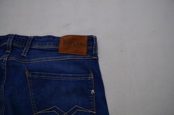 120 # REPLAY ## ANBASS SLIM SPODNIE JEANSY W36 L34