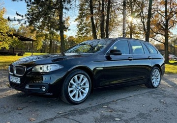 BMW Seria 5 F10-F11 Touring Facelifting 520d 190KM 2015 BMW Seria 5 Bezwypadkowy, Sportsitze 2.0 Diesel 190KM