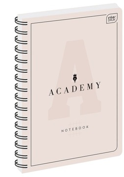 Kołozeszyt ACADEMY PASTEL A5 100 KRATKA 90g
