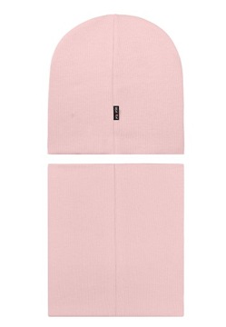 КОМПЛЕКТ ЖЕНСКИЙ, РОЗОВЫЙ, ХЛОПКОВАЯ ЮБКА, ШАПКА, ДВОЙНОЙ ЗИМНИЙ МАТЕРИАЛ