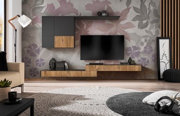 Комплект мебели для гостиной LOFT SMALL серый дуб бижутерия