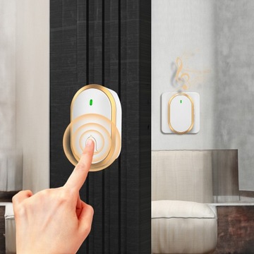 БЕСПРОВОДНОЙ, ВОДОНЕПРОНИЦАЕМЫЙ ДВЕРНОЙ ЗВОНОК