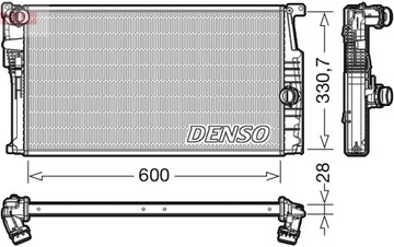 CHLADIČ SYSTÉM CHLAZENÍ MOTORU DENSO DRM05015