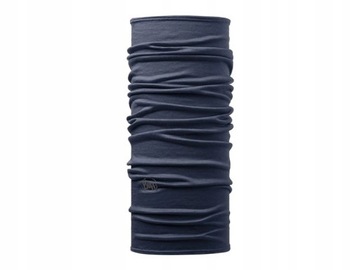 Buff komin chusta ciepła wełna merino lightweight cienki denim granat