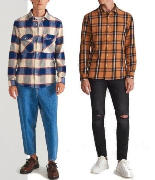 РУБАШКА ДОМАШНЯЯ ФЛАНЕЛЕВАЯ, ХЛОПОК В КЛЕТКУ, размер XL