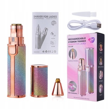 2 IN 1 Rechargeable Epilator Electric Eyebrow