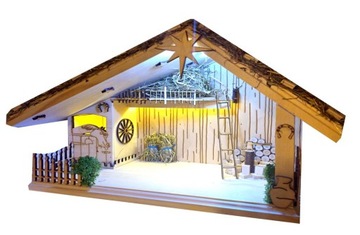 Szopka Bożonarodzeniowa, betlejemska drewniana, święta