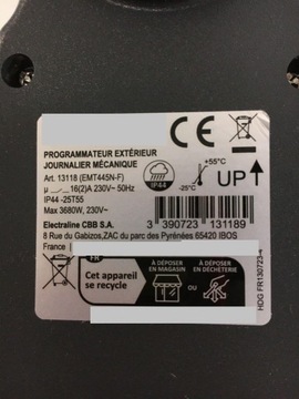 ПРОГРАММАТОР ВРЕМЕНИ ELECTRALINE 13118