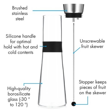 Графин Sile, 1,6 л, фруктовая шпажка
