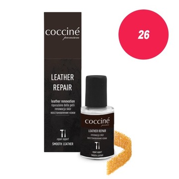 COCCINE FARBA DO RENOWACJI SKÓRY GŁADKIEJ 10ML KOLOR CZERWONY PRAKTYCZNA
