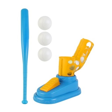 Dziecięca maszyna do rzucania z piłkami baseballowymi Gra w baseball Sport Baseball Żółty