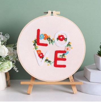 Zestaw do wyszywania haftowania gotowe wzory (LOVE)