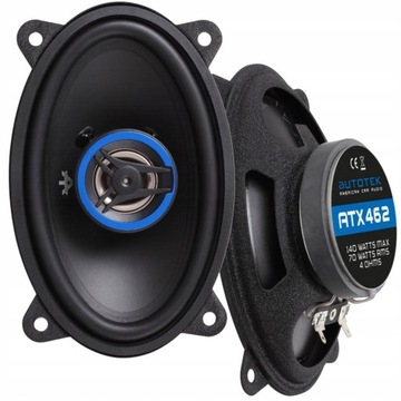 Динамики Autotek ATX462 размером 4x6 дюймов, среднеквадратическая мощность 70 Вт